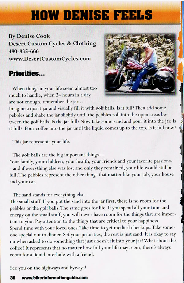 Desert Customs Cycles Articles - Priorities